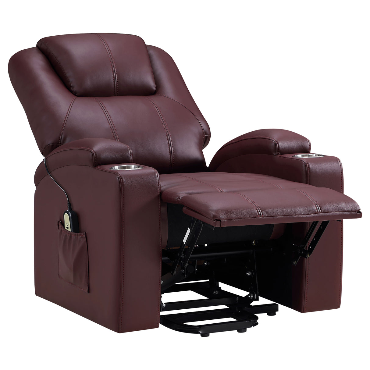 Armstrong Power Lift Massage Recliner - galleria furniture outlet