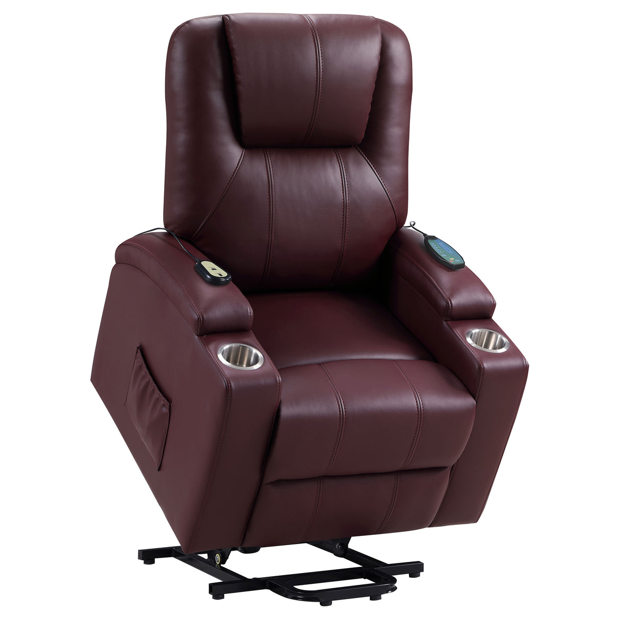 Armstrong Power Lift Massage Recliner - galleria furniture outlet