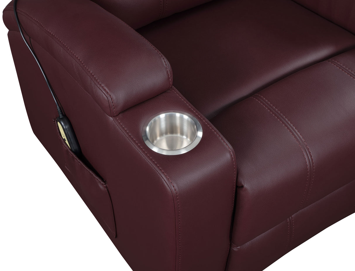 Armstrong Power Lift Massage Recliner - galleria furniture outlet