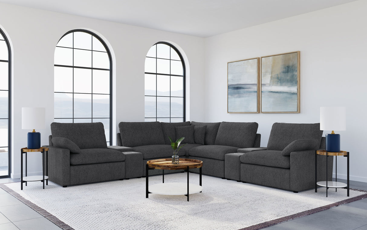 Collins Modular Power Reclining Sectional Sofa - galleria furniture outlet