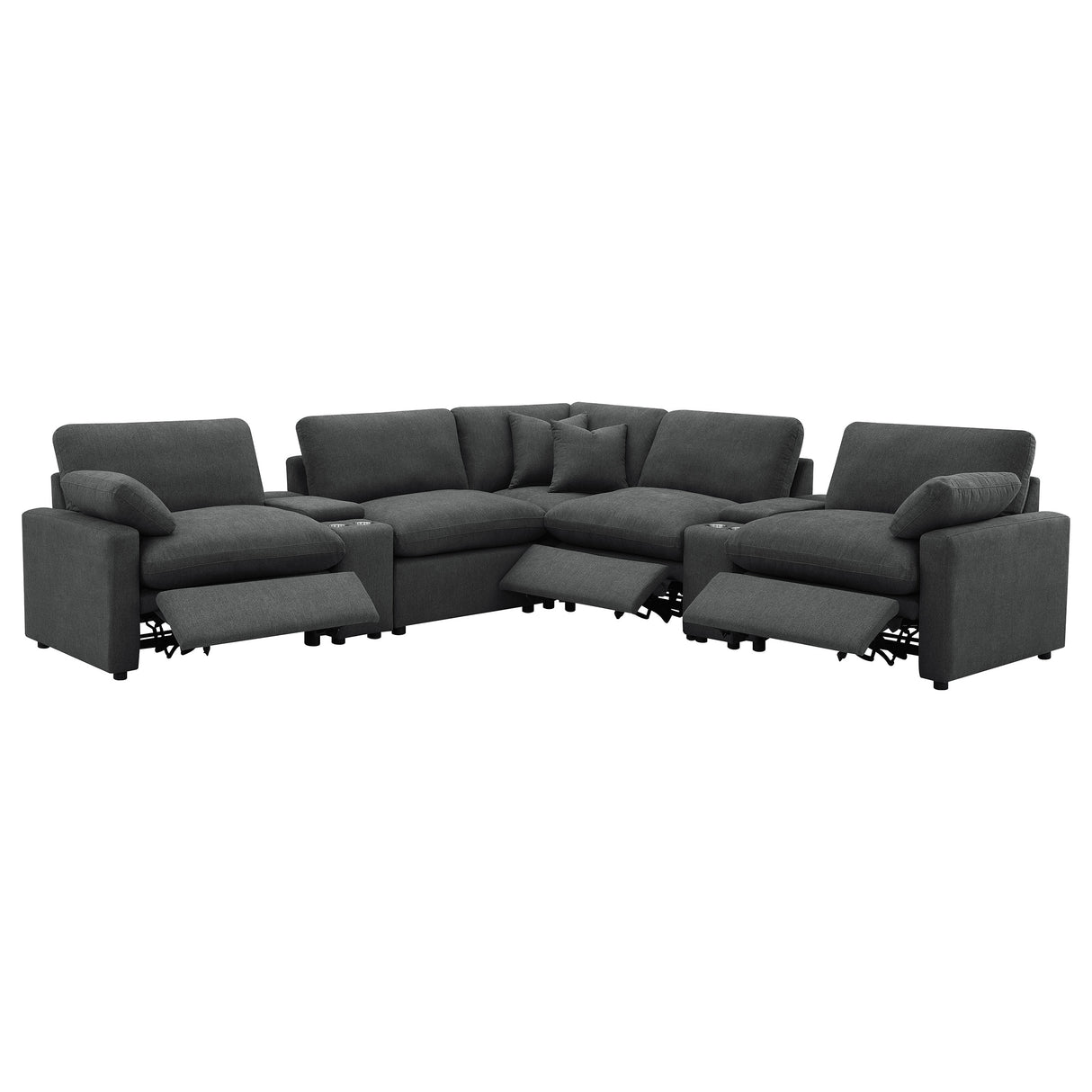 Collins Modular Power Reclining Sectional Sofa - galleria furniture outlet