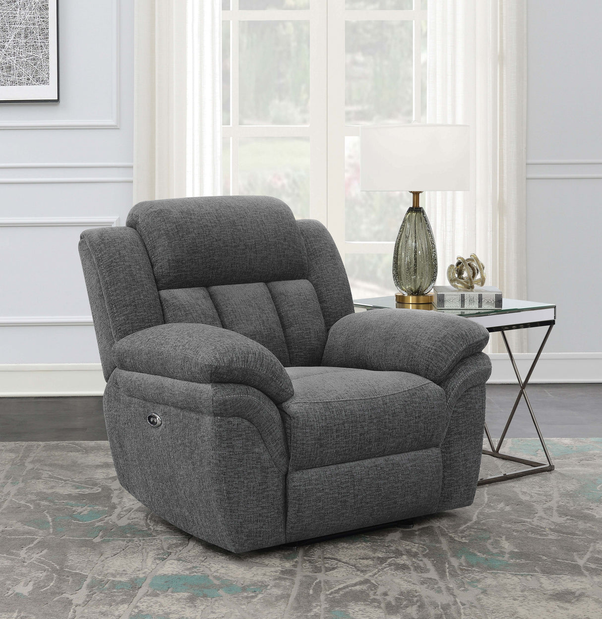 Bahrain Power Glider Recliner - galleria furniture outlet