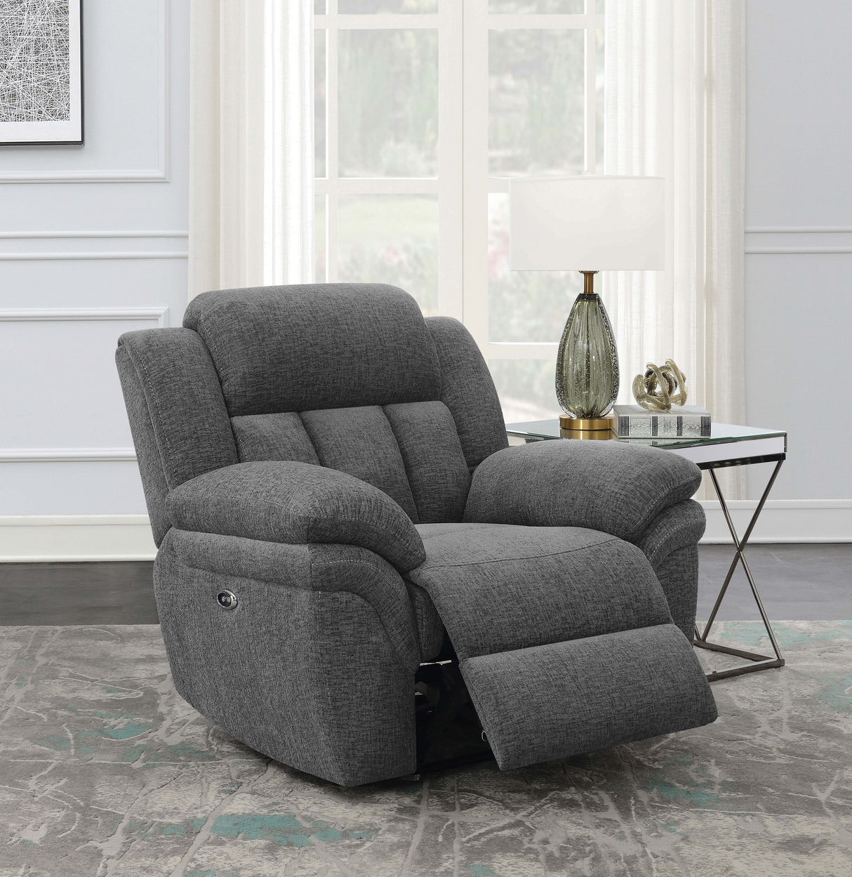 Bahrain Power Glider Recliner - galleria furniture outlet