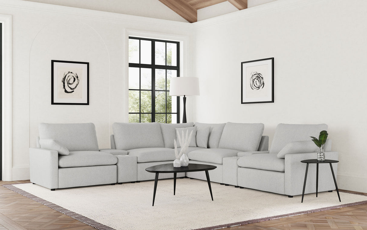 Collins Modular Power Reclining Sectional Sofa - galleria furniture outlet