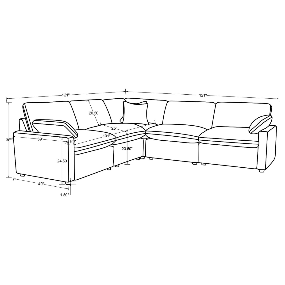 Collins Modular Power Reclining Sectional Sofa - galleria furniture outlet