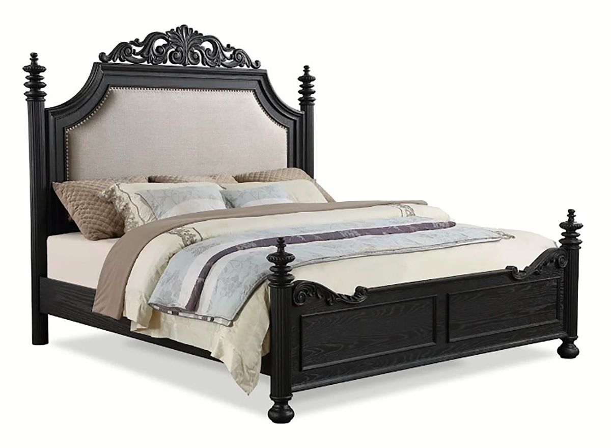 Crown Mark Furniture Kingsbury King Panel Bed in Black B1130-K image