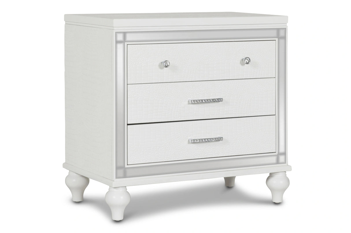 Valentino Nightstand-White