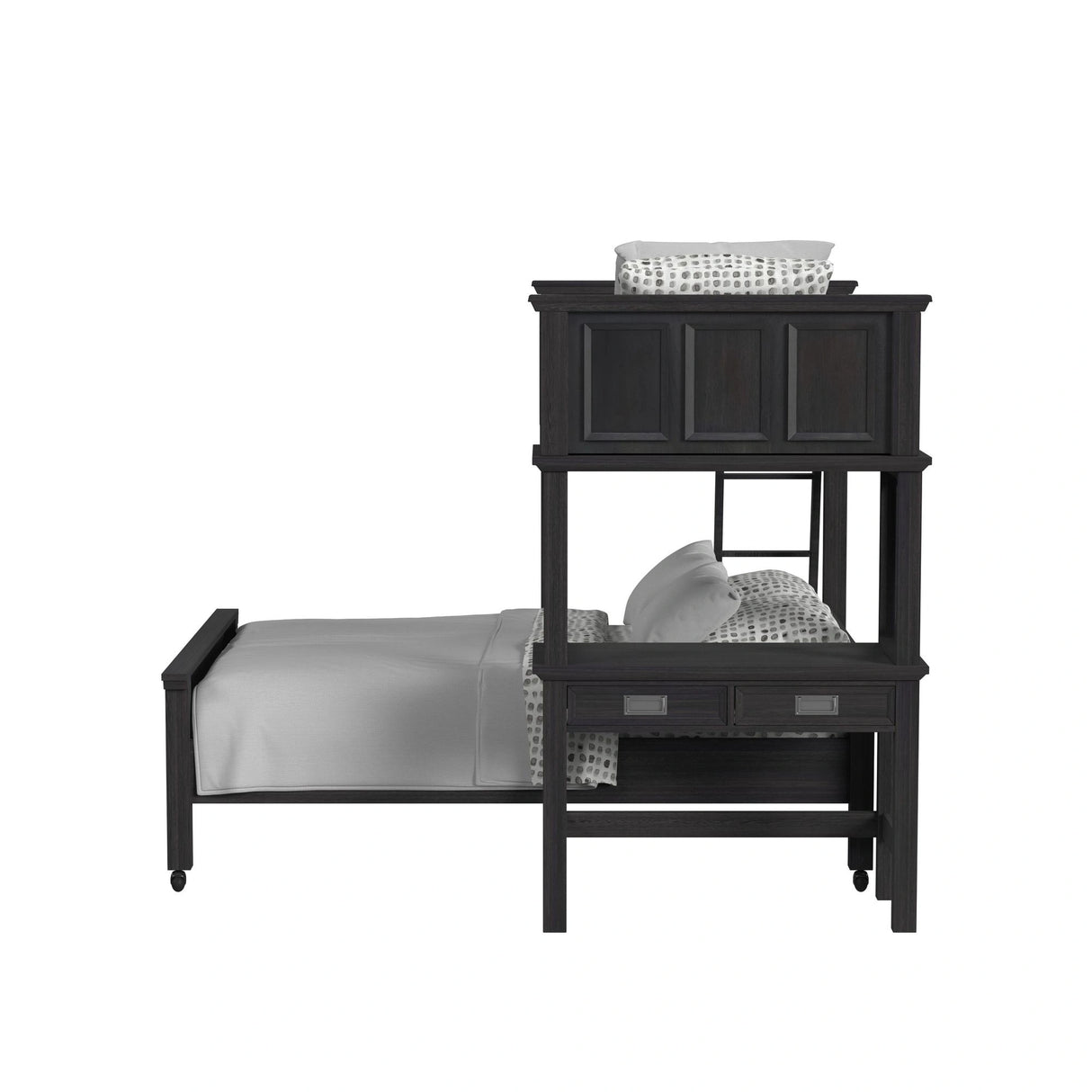 Hampton Kids Over Loft with Ladder and Desk with Speaker