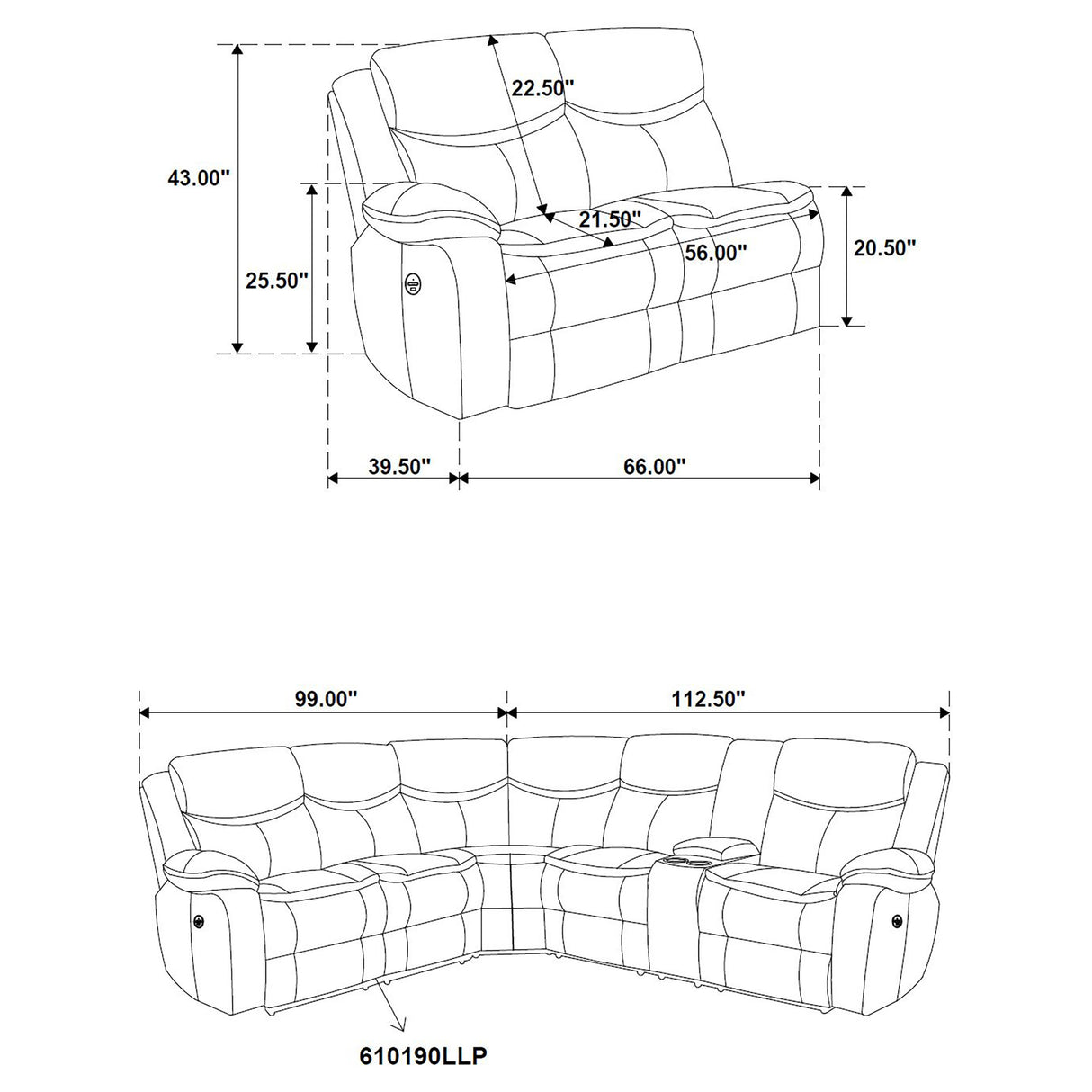 Sycamore Reclining Sectionals