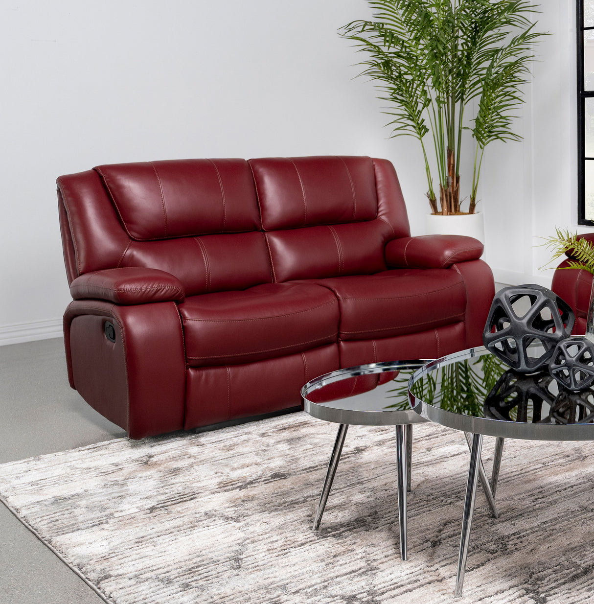 Camila Reclining Loveseat - galleria furniture outlet