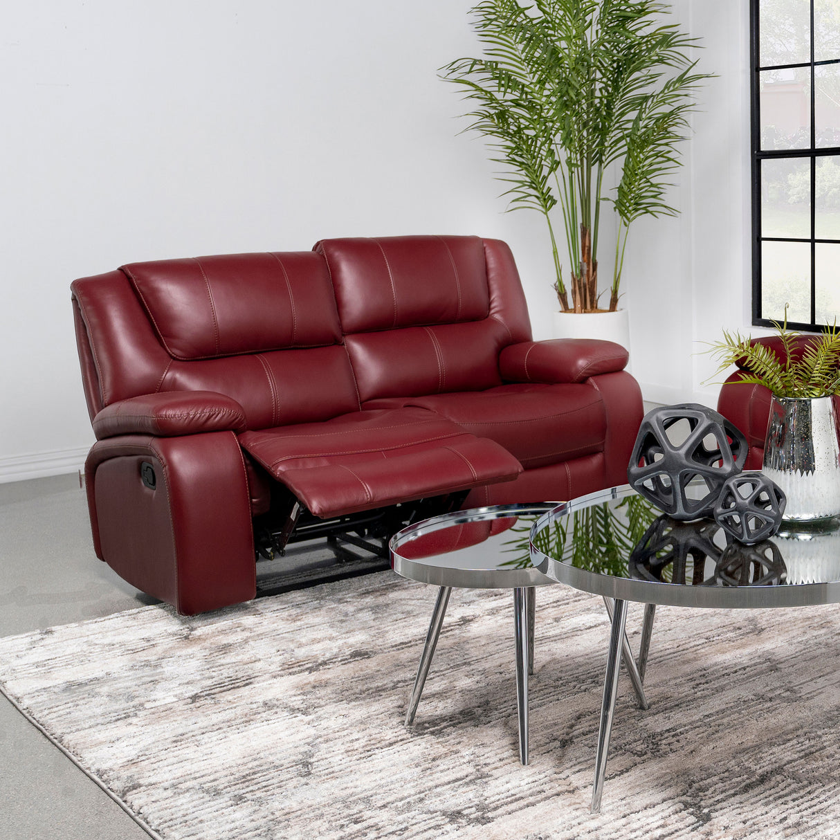 Camila Reclining Loveseat - galleria furniture outlet