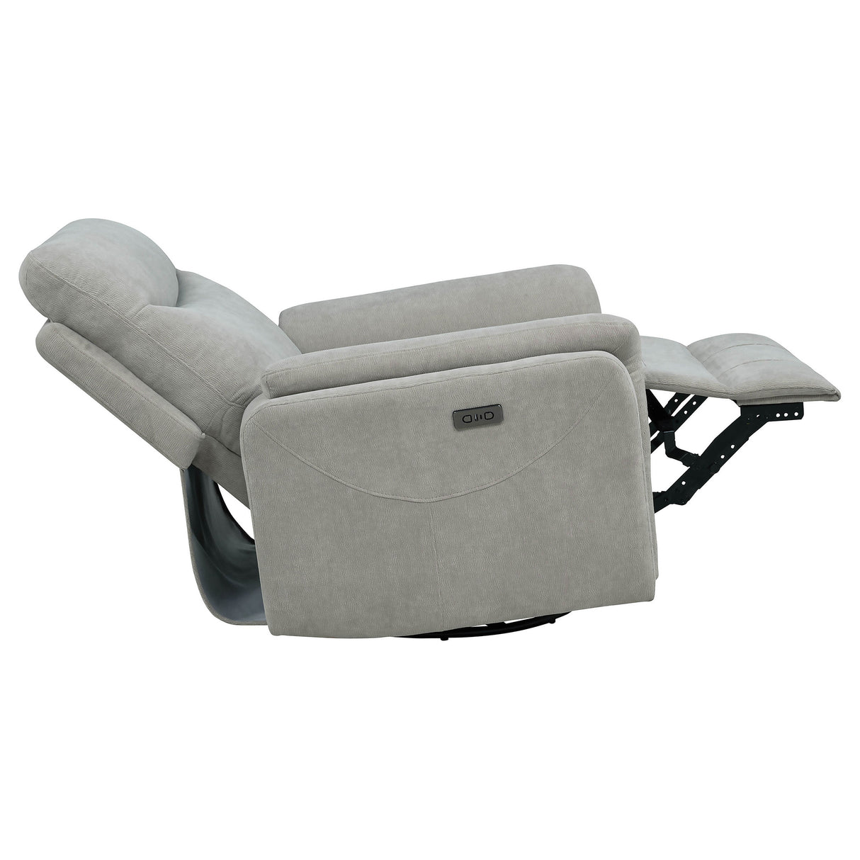 Adler Power Swivel Glider Recliner - galleria furniture outlet