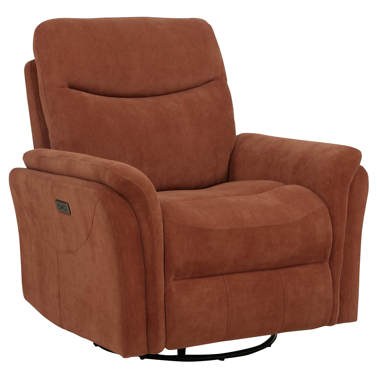 Adler Power Swivel Glider Recliner - galleria furniture outlet