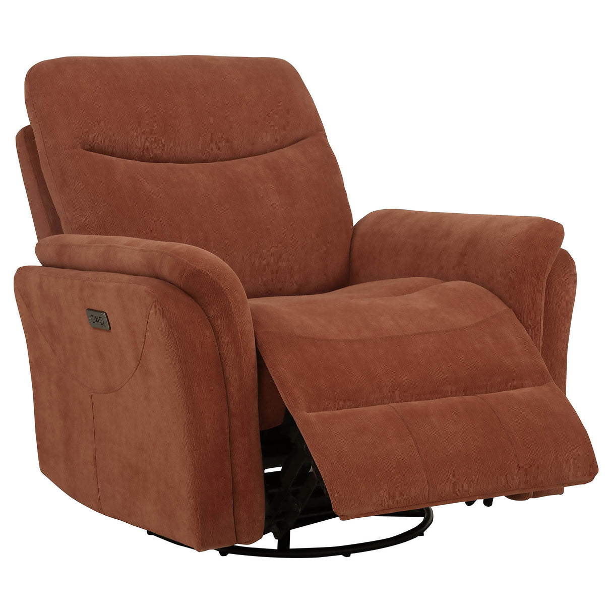 Adler Power Swivel Glider Recliner - galleria furniture outlet