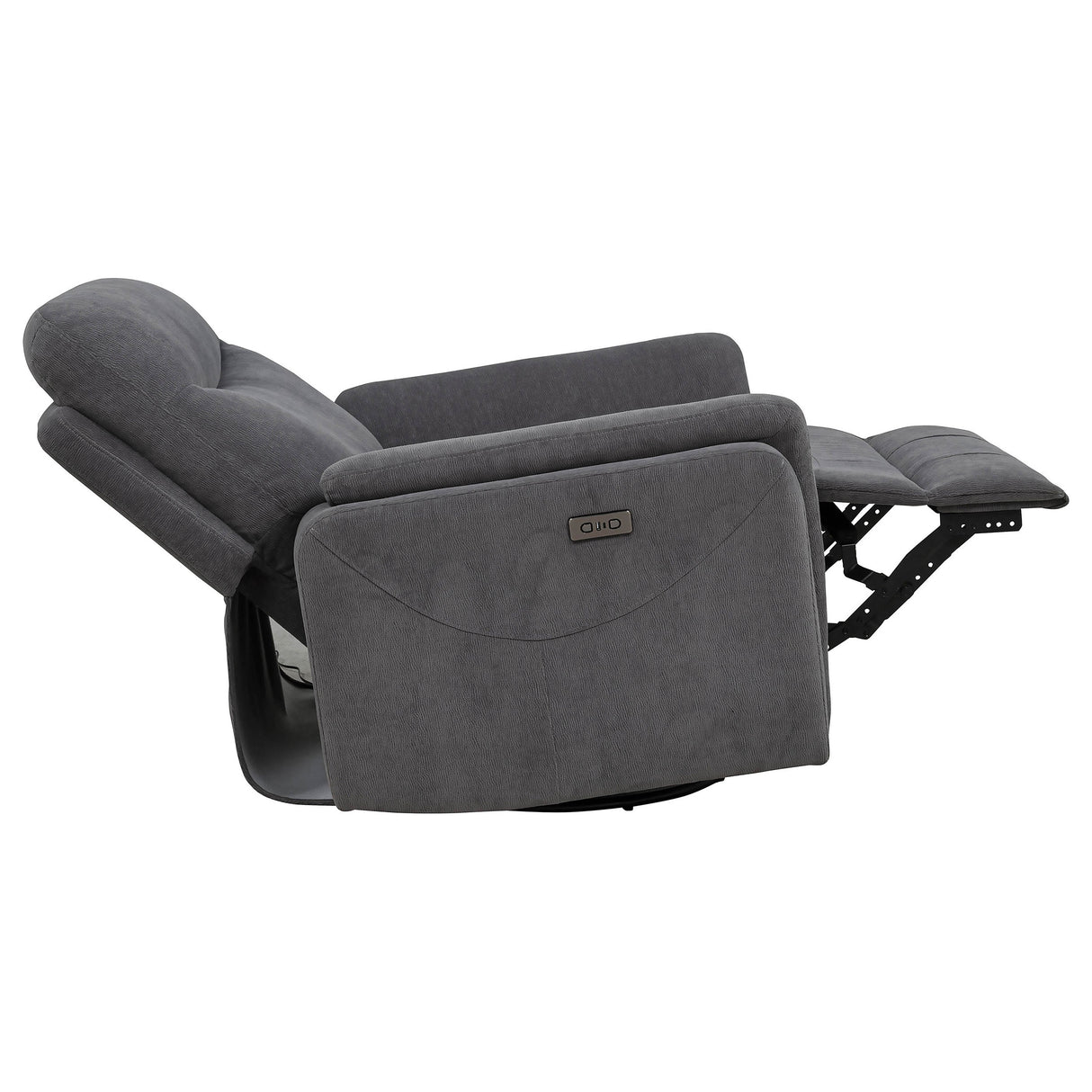 Adler Power Swivel Glider Recliner - galleria furniture outlet