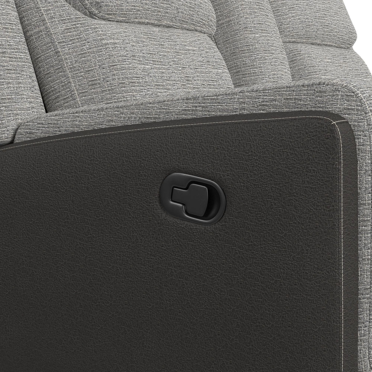 Hornet Motion Loveseat with Console in Rancho Grey
