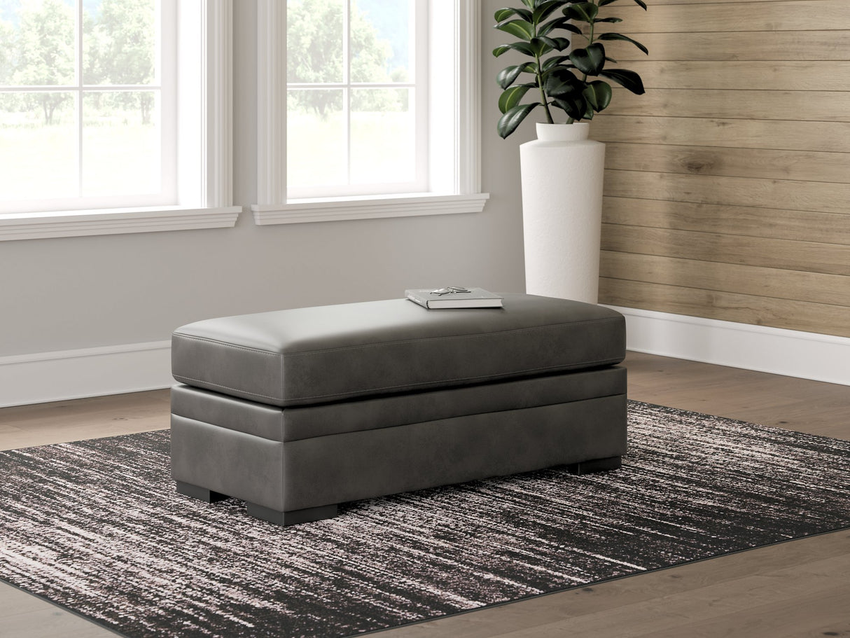 Lofton-Pike Oversized Accent Ottoman - galleria furniture outlet