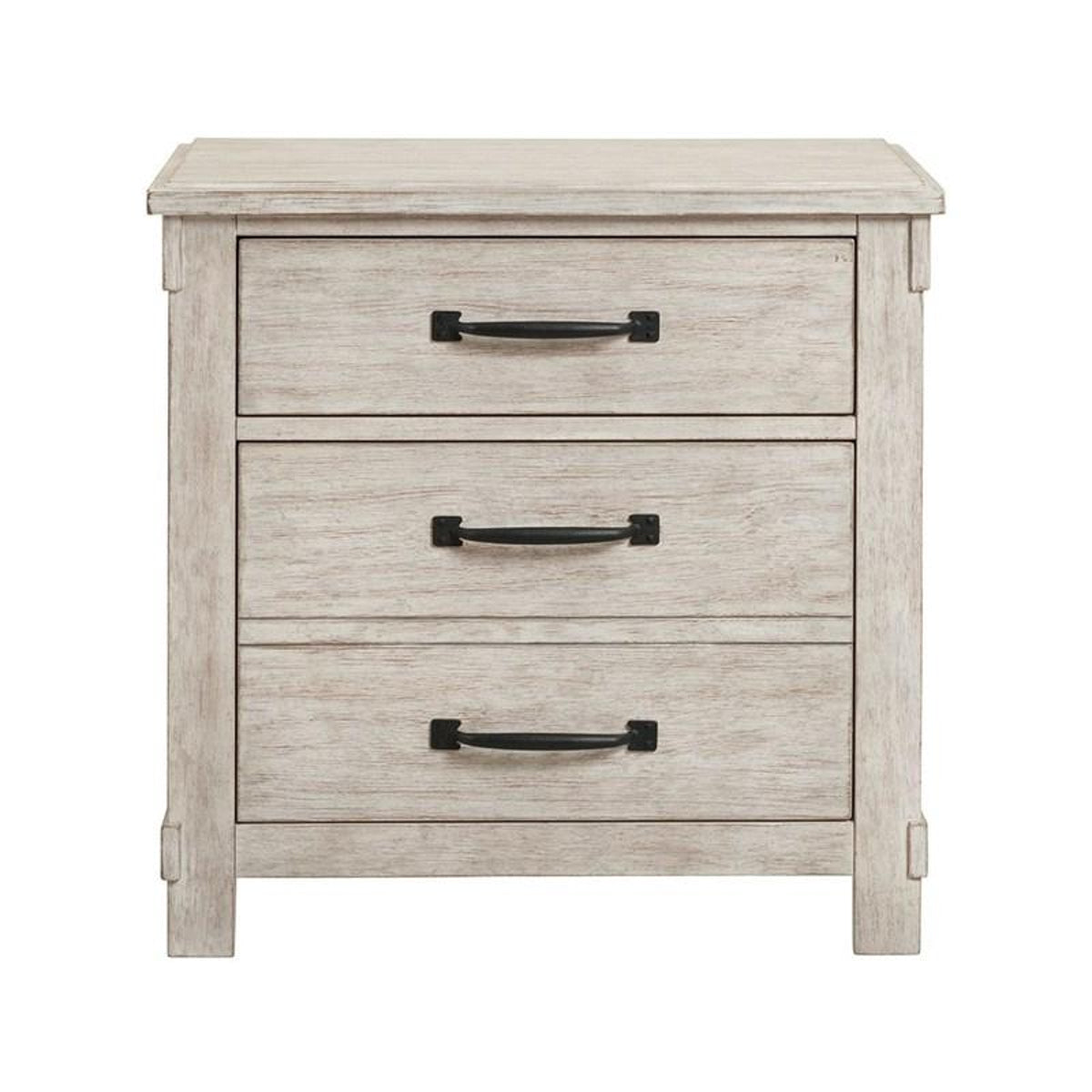 Elements International Scott Nightstand in White