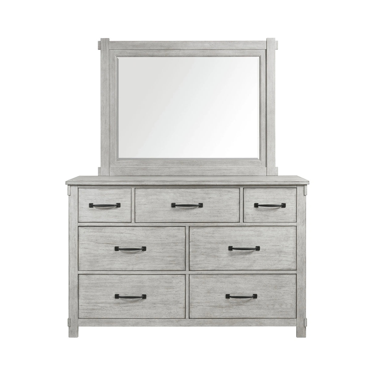 Scott Dresser & Mirror Set White Finish