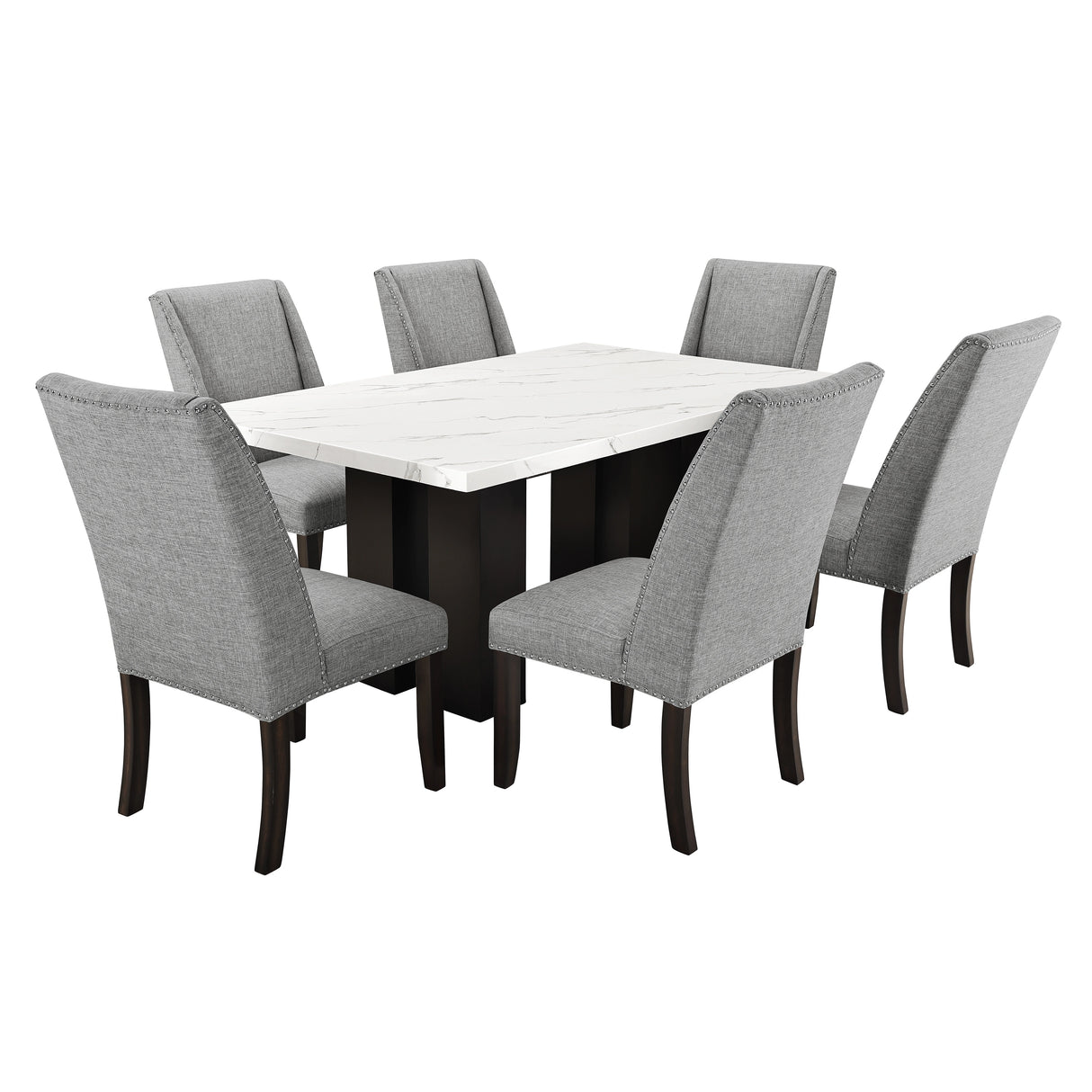 Faust Dining Chair (2 Per Carton)-Gray