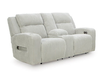 Forest Lake Power Reclining Loveseat with Console - galleria furniture outlet