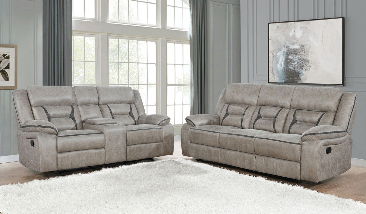 Greer Reclining Sofa Set - galleria furniture outlet