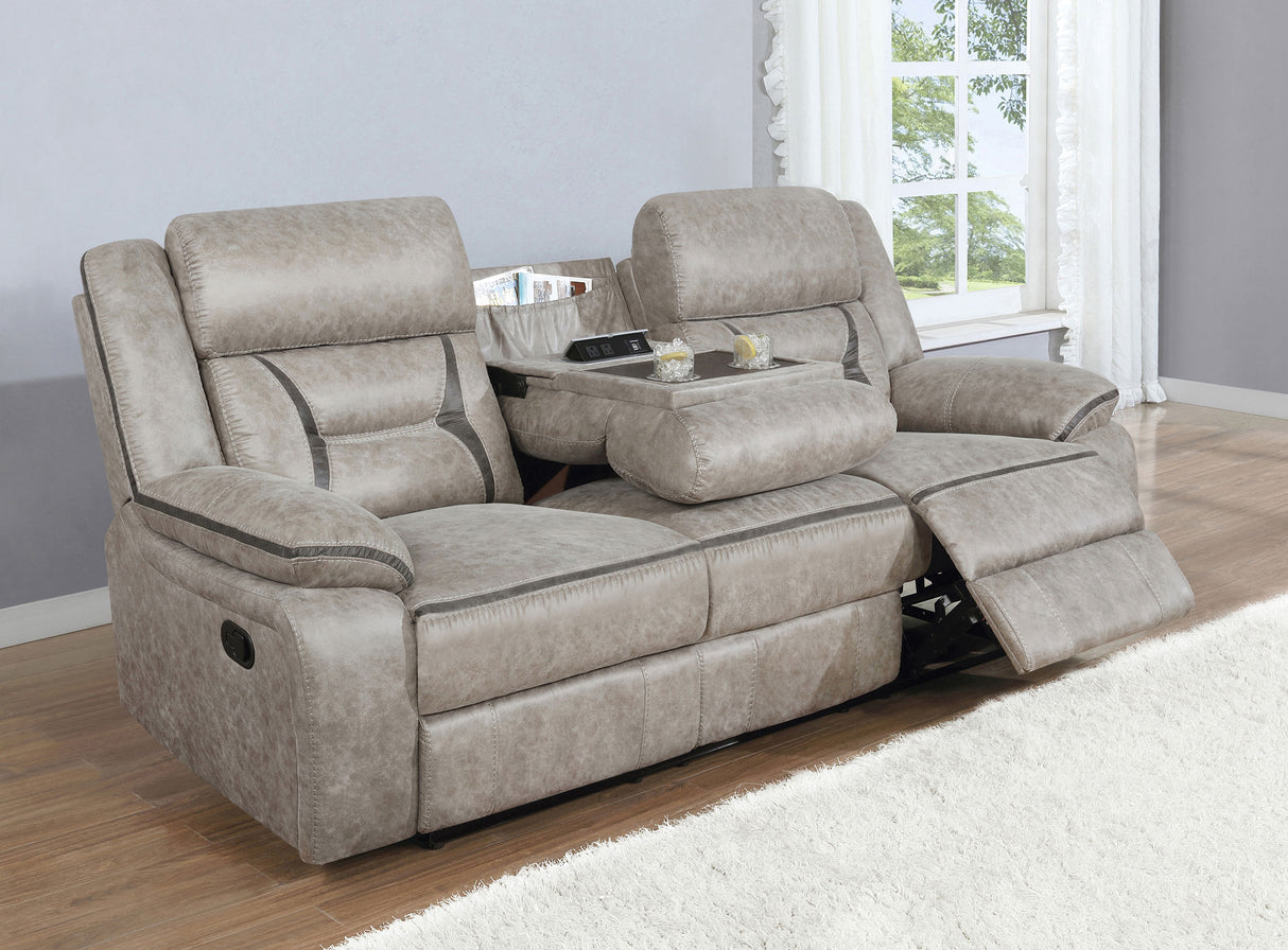 Greer Reclining Sofa - galleria furniture outlet