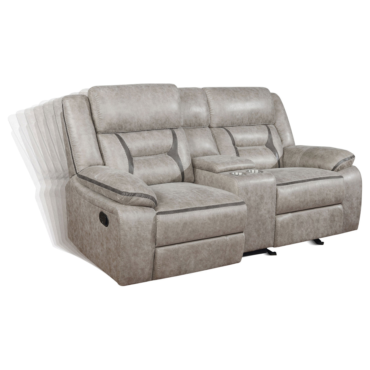 Greer Reclining Glider Loveseat - galleria furniture outlet
