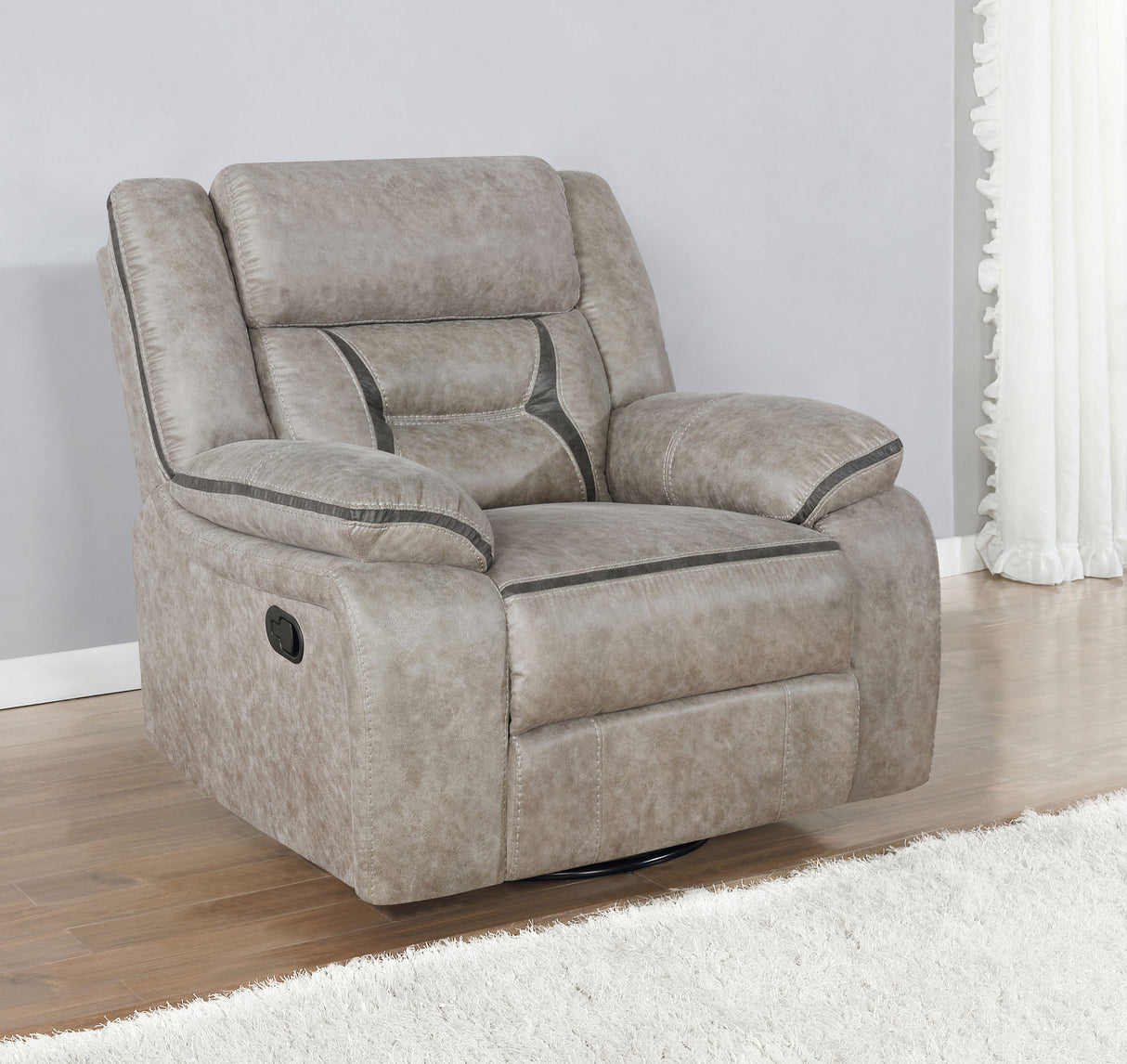 Greer Swivel Glider Recliner - galleria furniture outlet