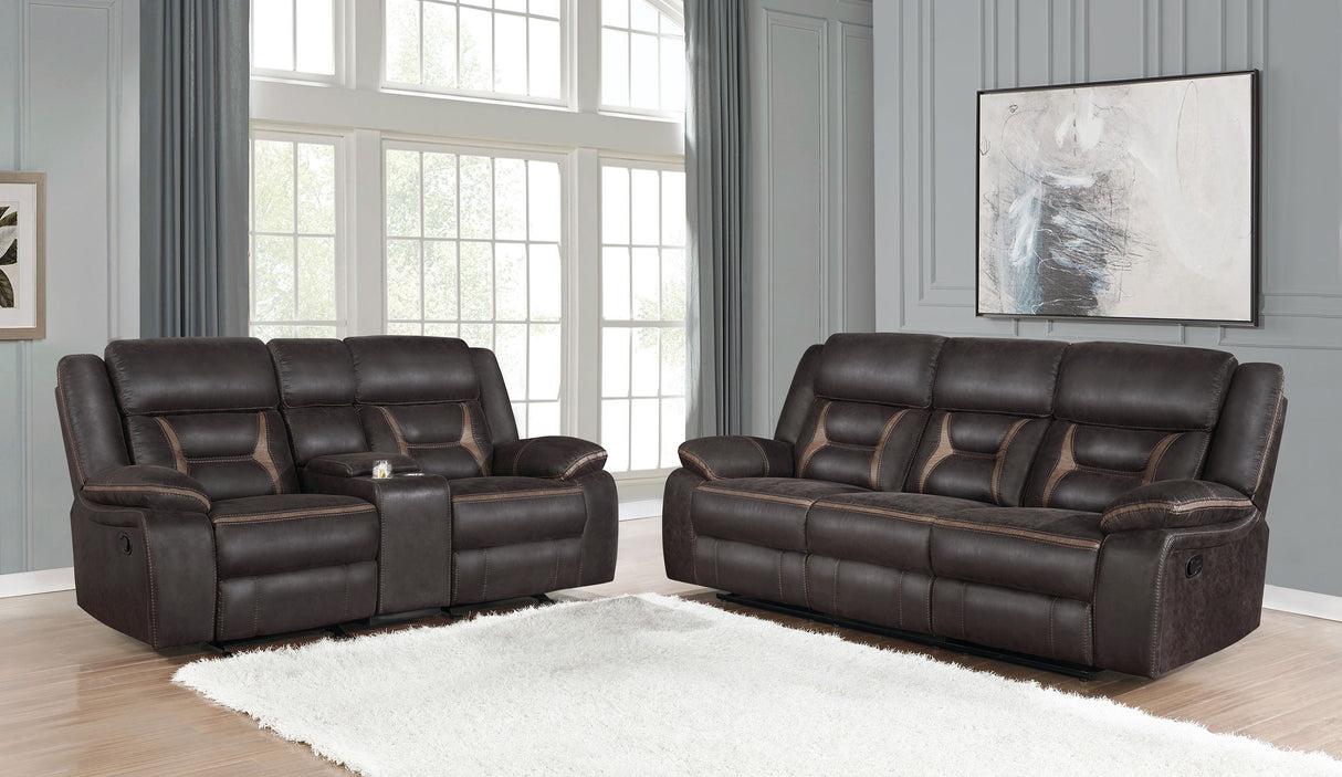 Greer Reclining Sofa Set - galleria furniture outlet
