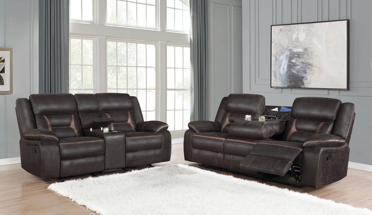 Greer Reclining Sofa Set - galleria furniture outlet