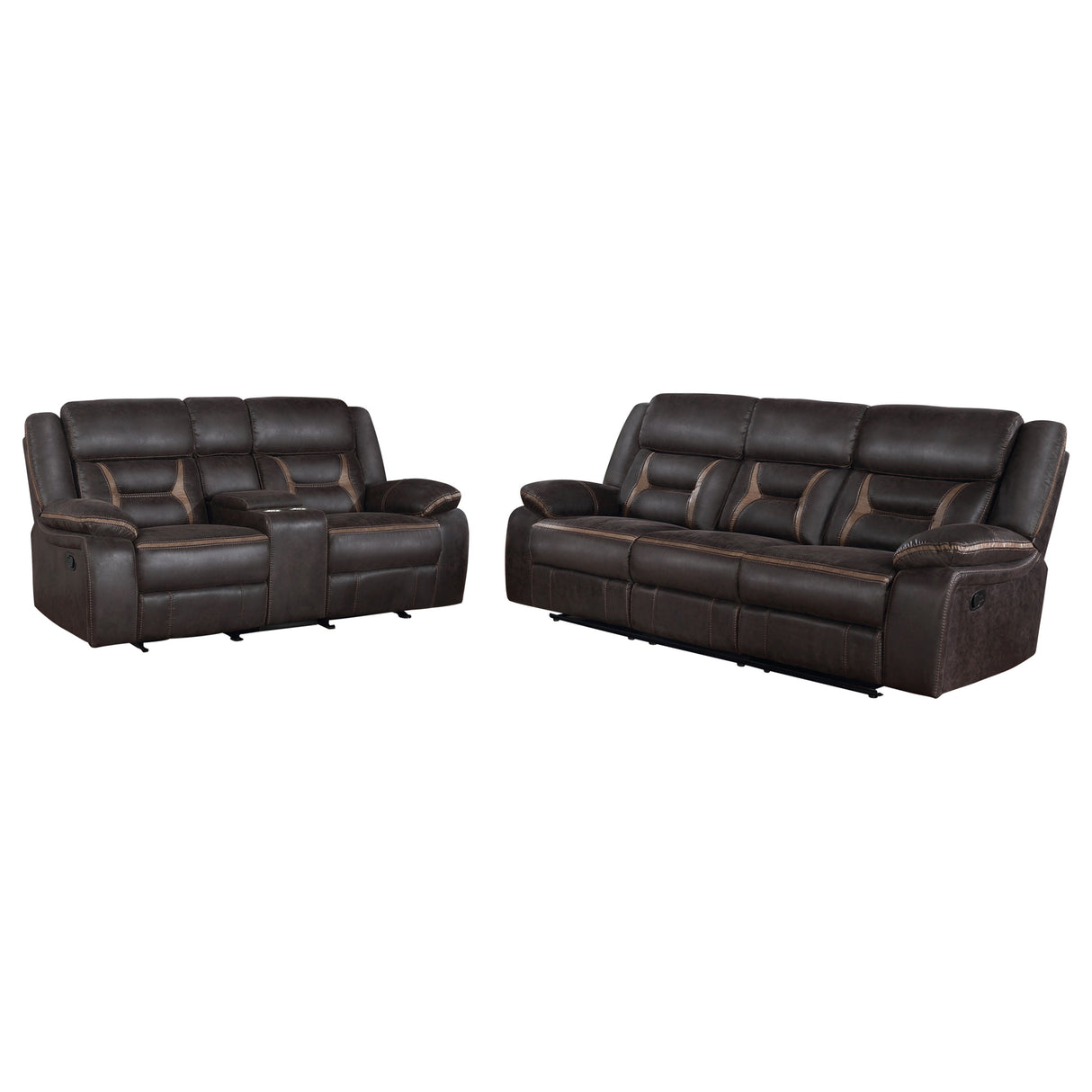 Greer Reclining Sofa Set - galleria furniture outlet