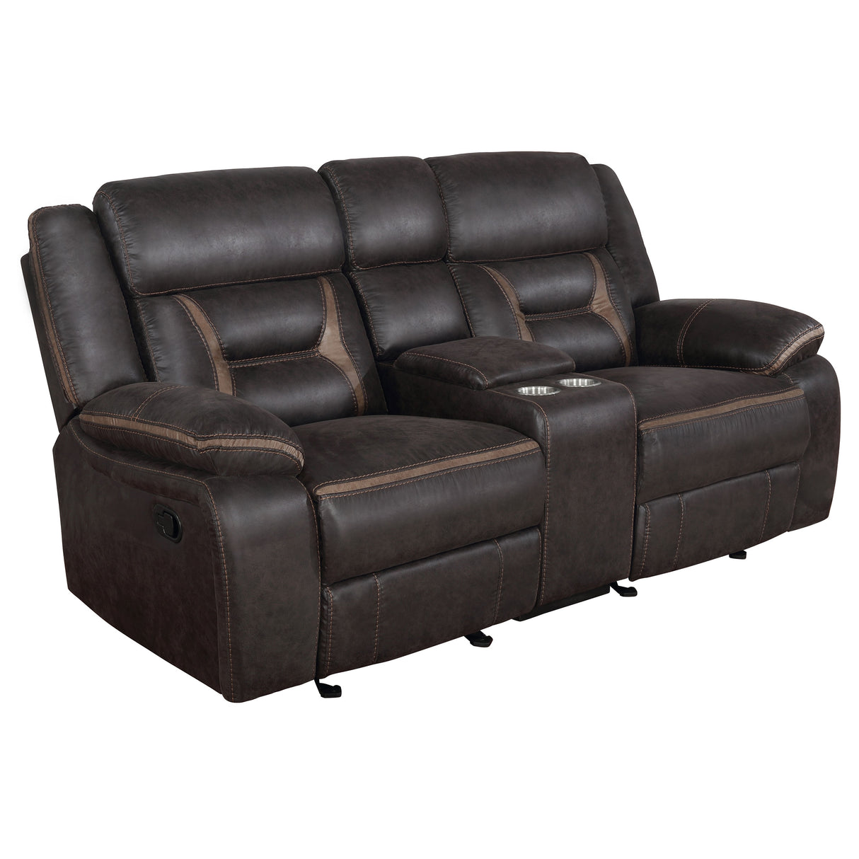 Greer Reclining Glider Loveseat - galleria furniture outlet