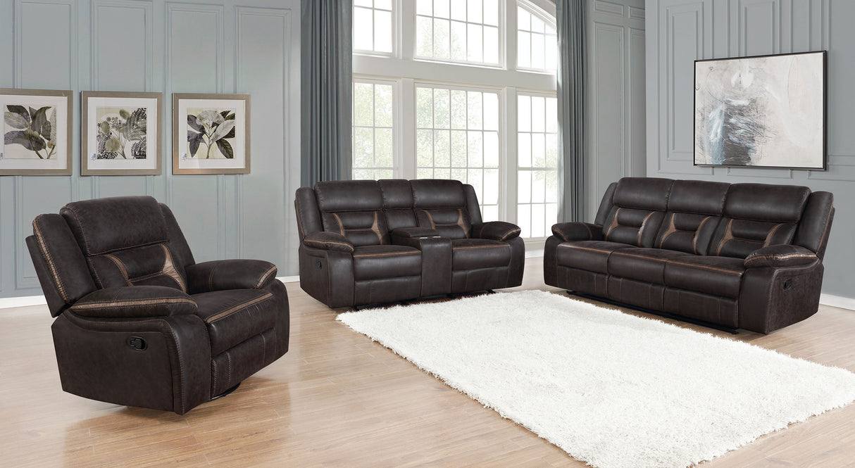 Greer Reclining Glider Loveseat - galleria furniture outlet