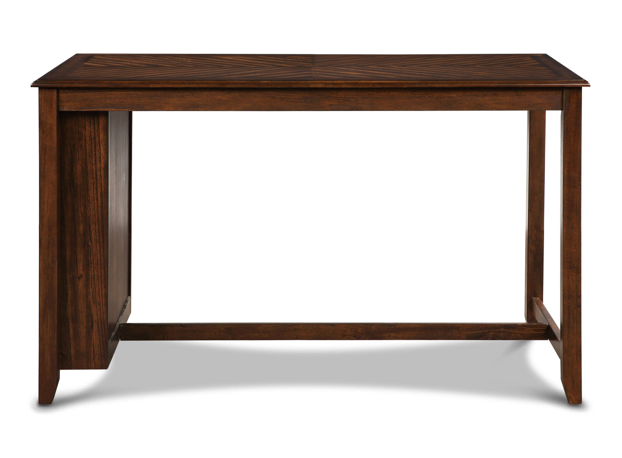 AMY 60" COUNTER TABLE+CHAIRS W/STG (5 PC) -CHERRY