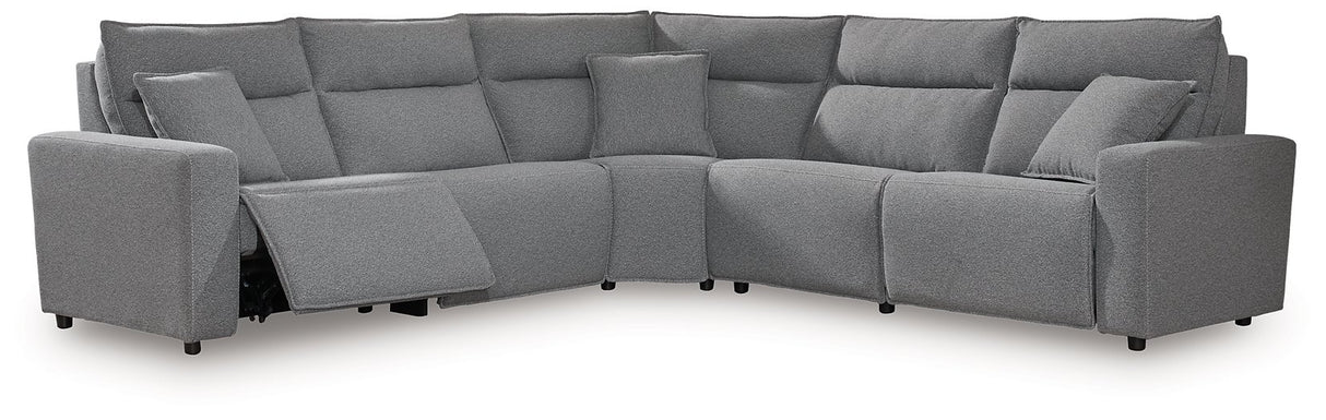 Modmax Power Reclining Sectional - galleria furniture outlet