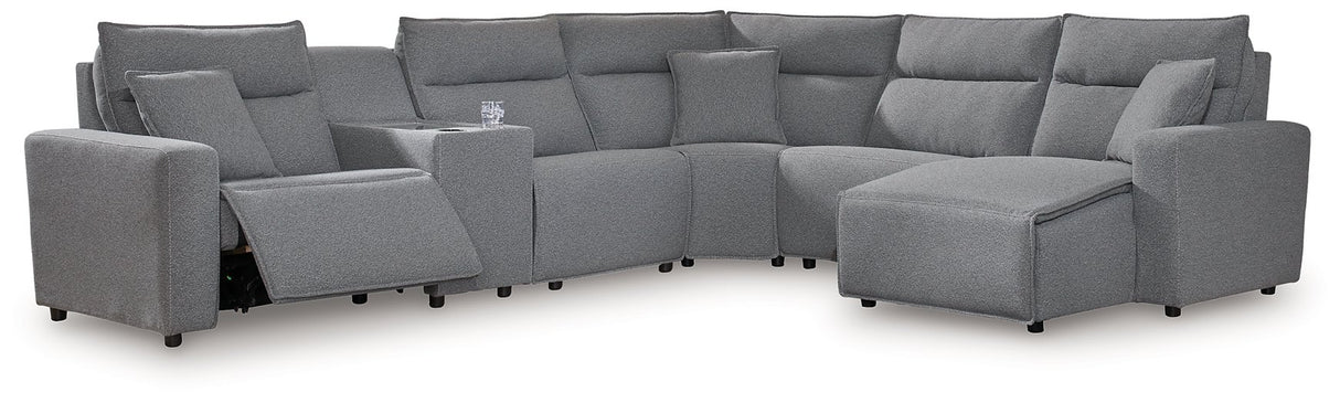 Modmax Power Reclining Sectional - galleria furniture outlet