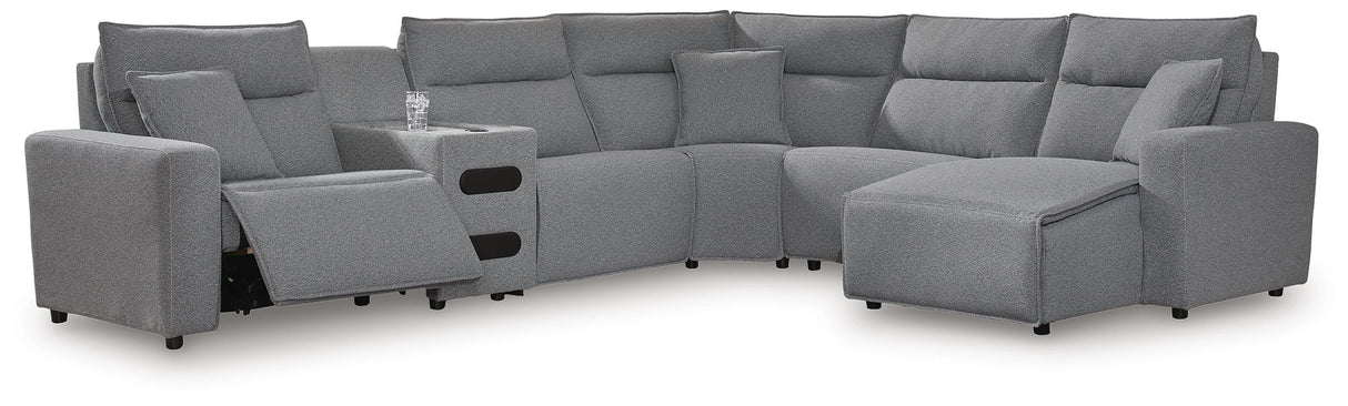 Modmax II Reclining Sectional with Chaise and Audio Console