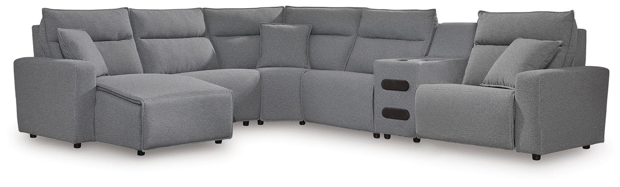 Modmax II Reclining Sectional with Chaise and Audio Console