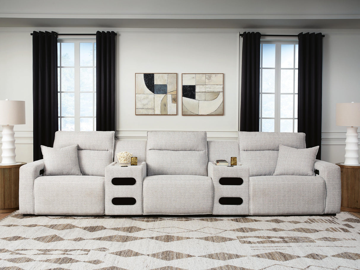 Modmax II Power Reclining Sectional with Audio Consoles