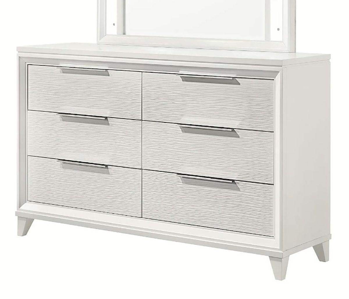 Crown Mark Furniture Cressida 6 Drawer Dresser in White image