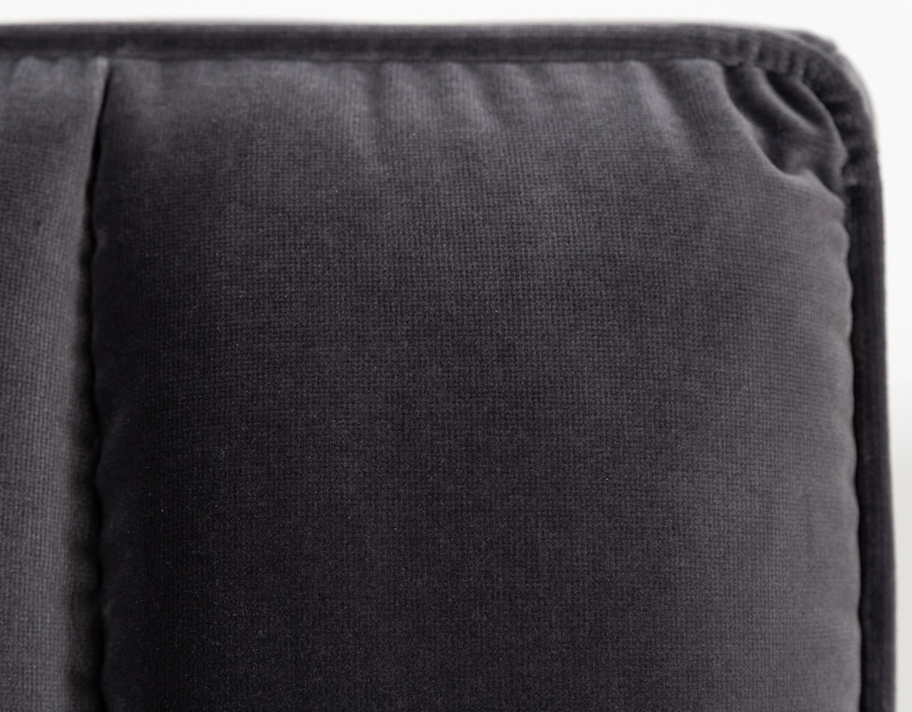 Hemlock - Modern Dark Grey Velvet Bed