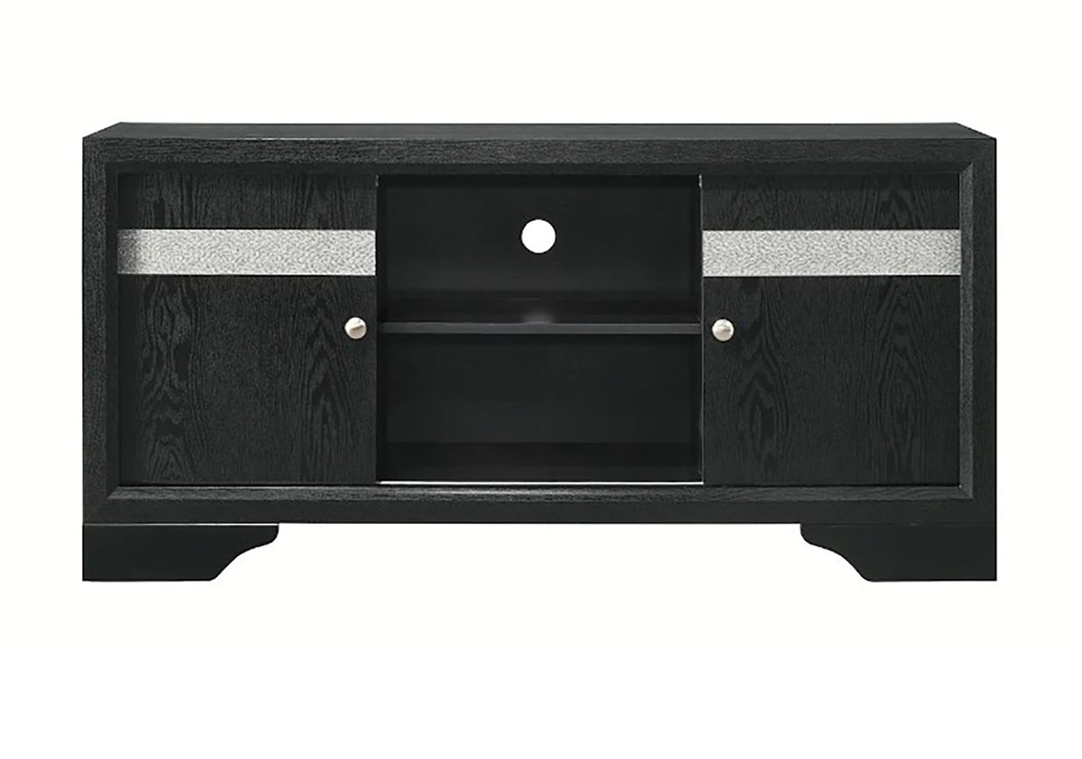 Crown Mark Furniture Regata TV Stand in Black image