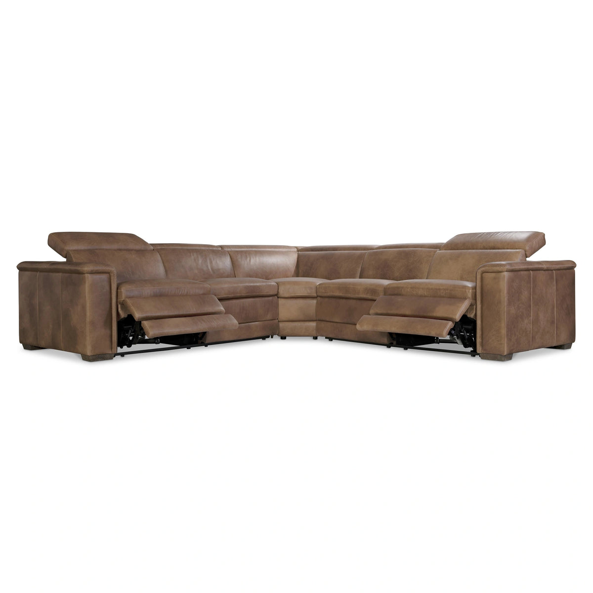 Lioni Leather Power Motion Sectional
