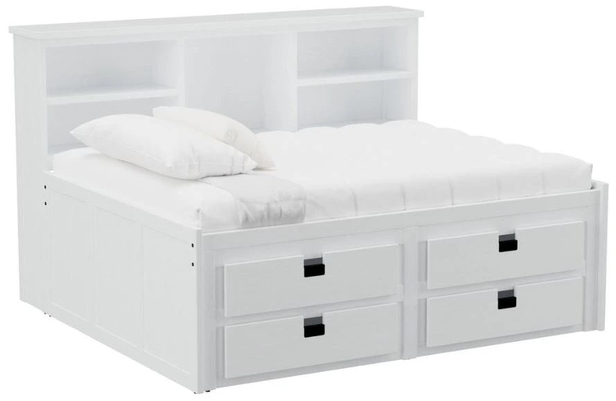 Elements International Cali Kids Full Wall Bed in White image