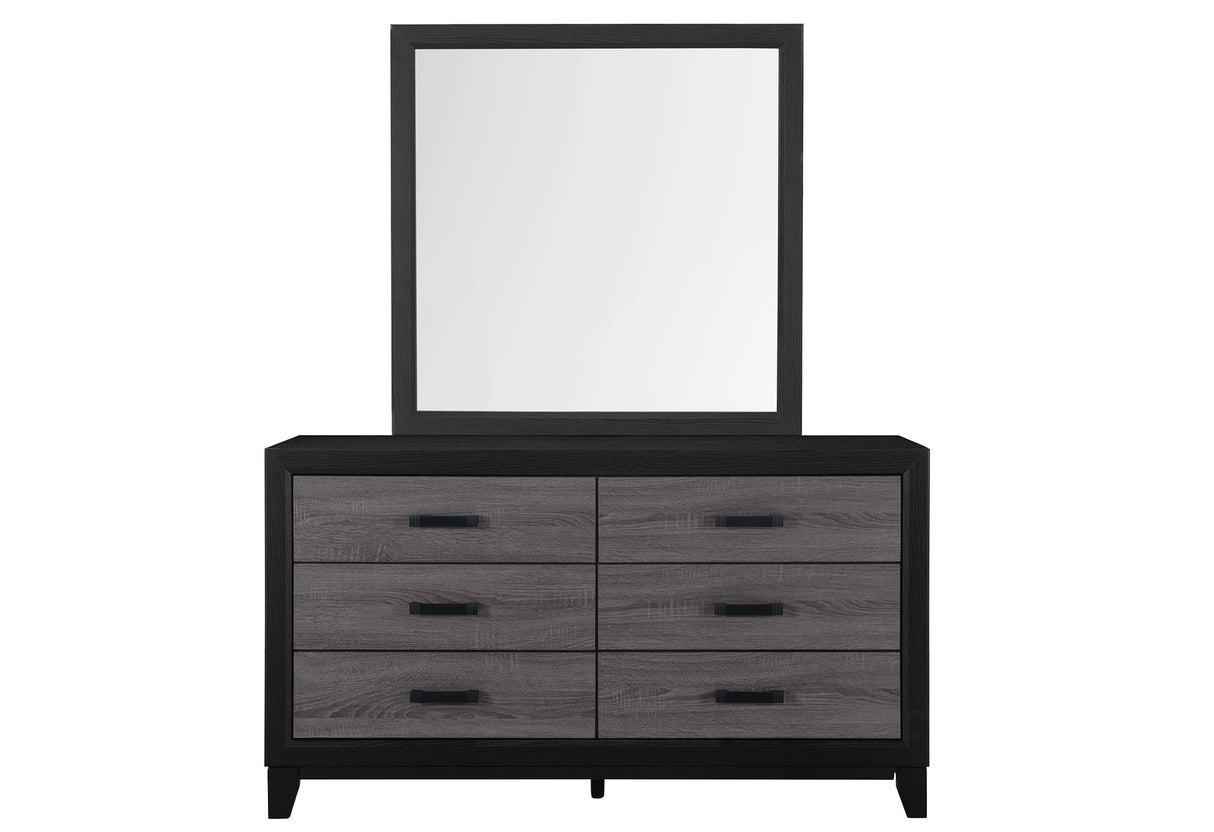 Lisbon Grey/Black Bed Group