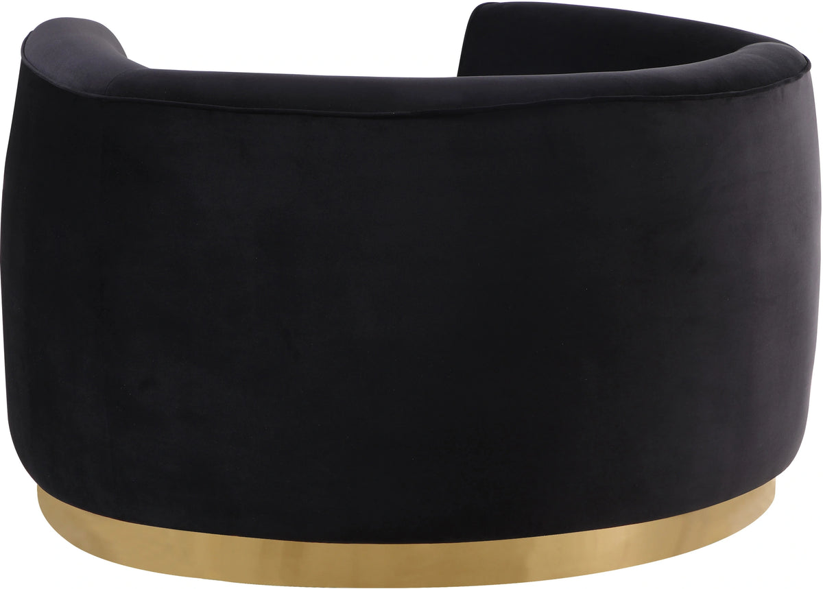 Julian Black Velvet Chair