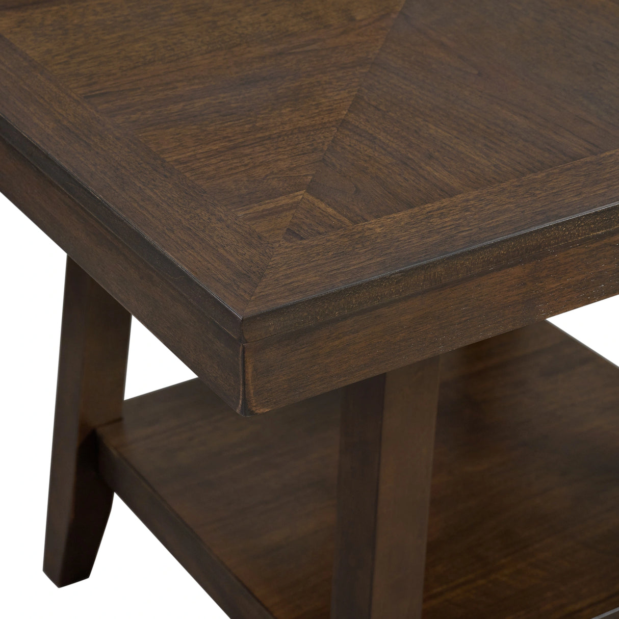 Seneca Counter Height Dining Set in Brown-Table and Four Chairs