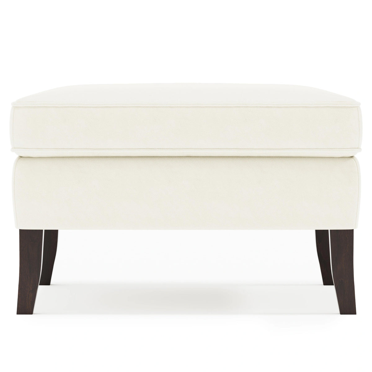 Kingston Leather Ottoman Without Nails