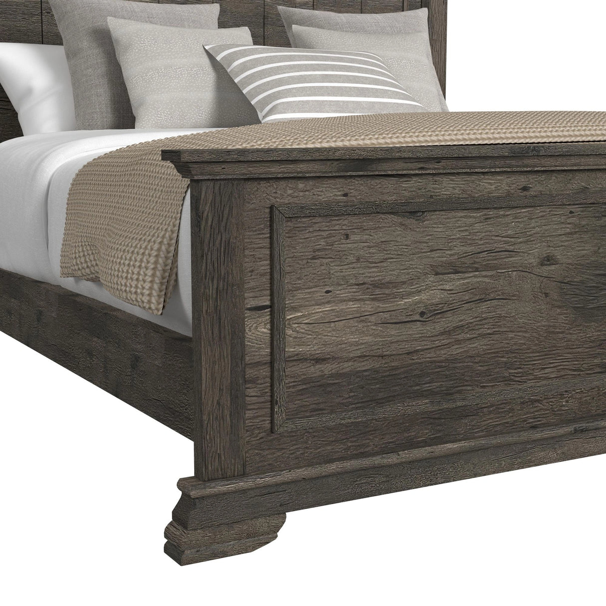 Park Ridge Bedroom Set with 2 Nightstands in Charcoal